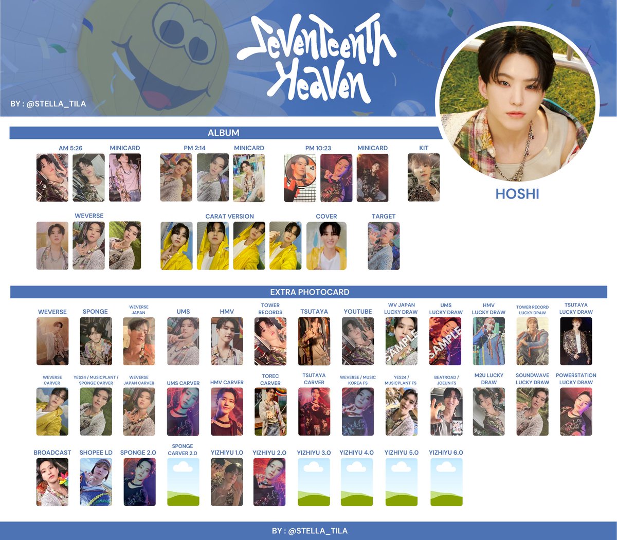 Seventeenth Heaven Member Photocard Template 96 Line : Jun, Hoshi