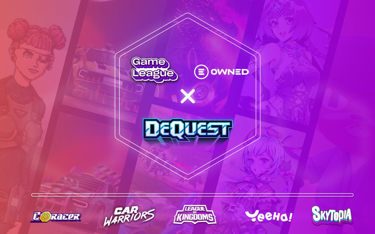 🏆 #GameLeague blurs the line between traditional and web3 gaming.

Introducing 5 amazing games featured today on the <a href="/PlayOnOwned/">Owned</a> Realm! Learn more about them while earning XP to get more LOOT!

🎮 Let your inner Loot Goblin out!
beta.dequest.io/realms/owned