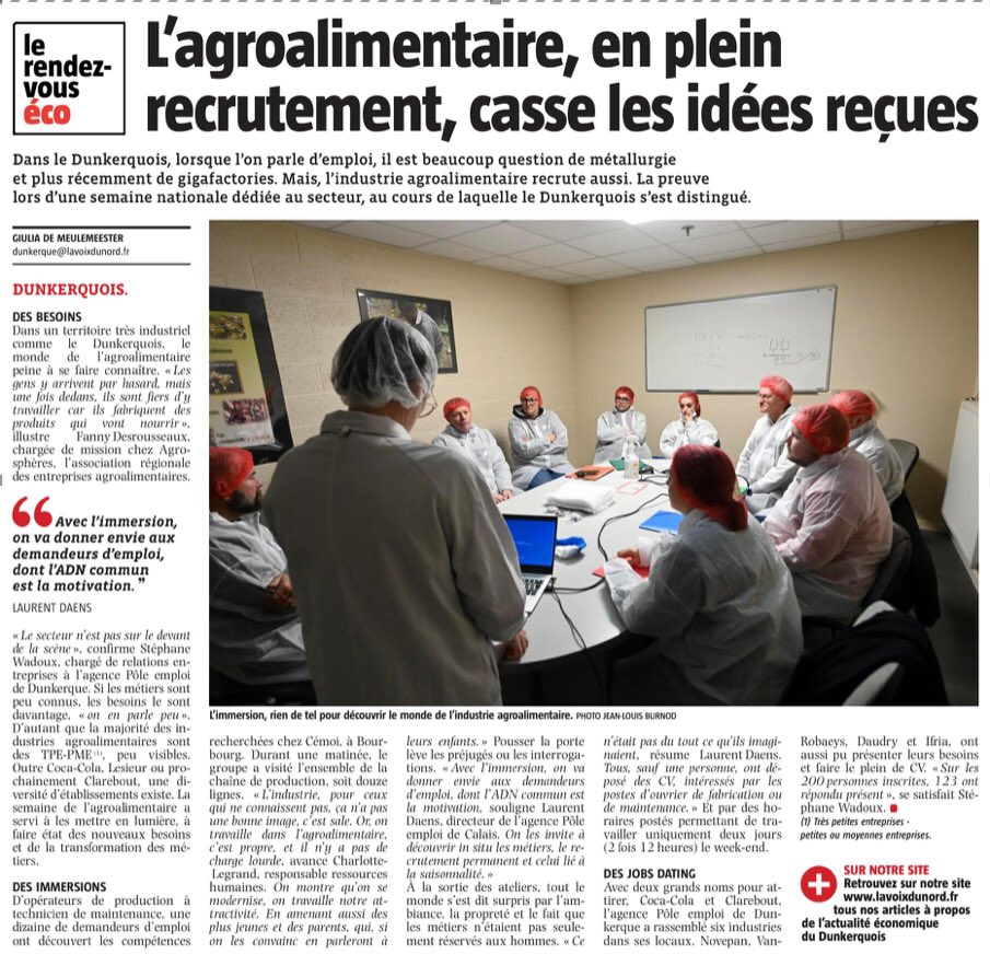 #Immersion @GroupeCemoi #Dunkerque @pole_emploi #Calais accompagne des demandeurs d’emploi pour saisir les opportunités de #recrutements <a href="/ThierryDanhiez/">Thierry DANHIEZ</a> @poleemploi_HDF @FredericDanel <a href="/LaurentDaens/">Laurent Daens</a> <a href="/VDN_Calais/">VDN_Calais</a> <a href="/Prefet62/">Préfet Pas-de-Calais 🇫🇷🇪🇺</a>