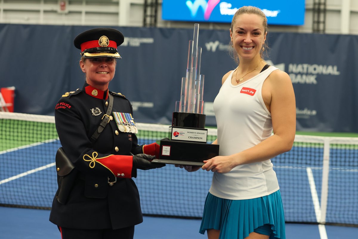 sabinelisicki's tweet photo. Title 🏆🥹
First title since knee reconstruction surgery which has been almost exactly 3 years ago. The odds were against me to ever play pro tennis again, yet 19 months of brutal rehab, training, believing and here we are. We made it. We won in Calgary! 🥹🏆 https://t.co/kXoci046qz