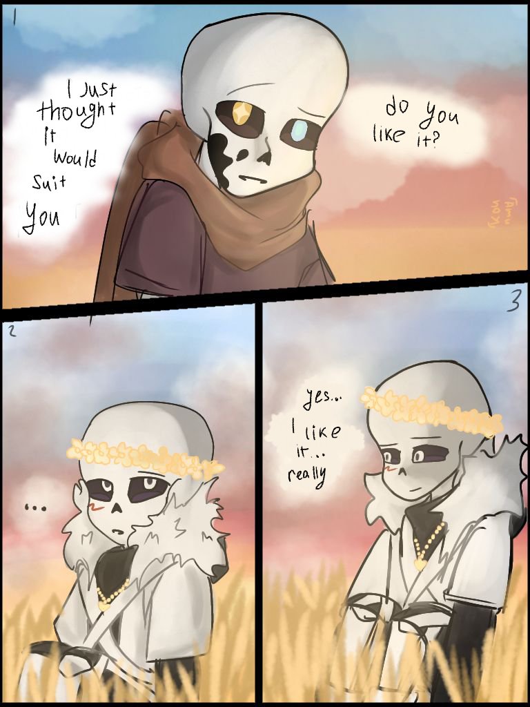 KoumaAmu's tweet photo. Mini comic "gift" #Crink #crinkship #crossxink #crosssans #inksans #undertaleAU #minicomic https://t.co/xkJoqnwXEC