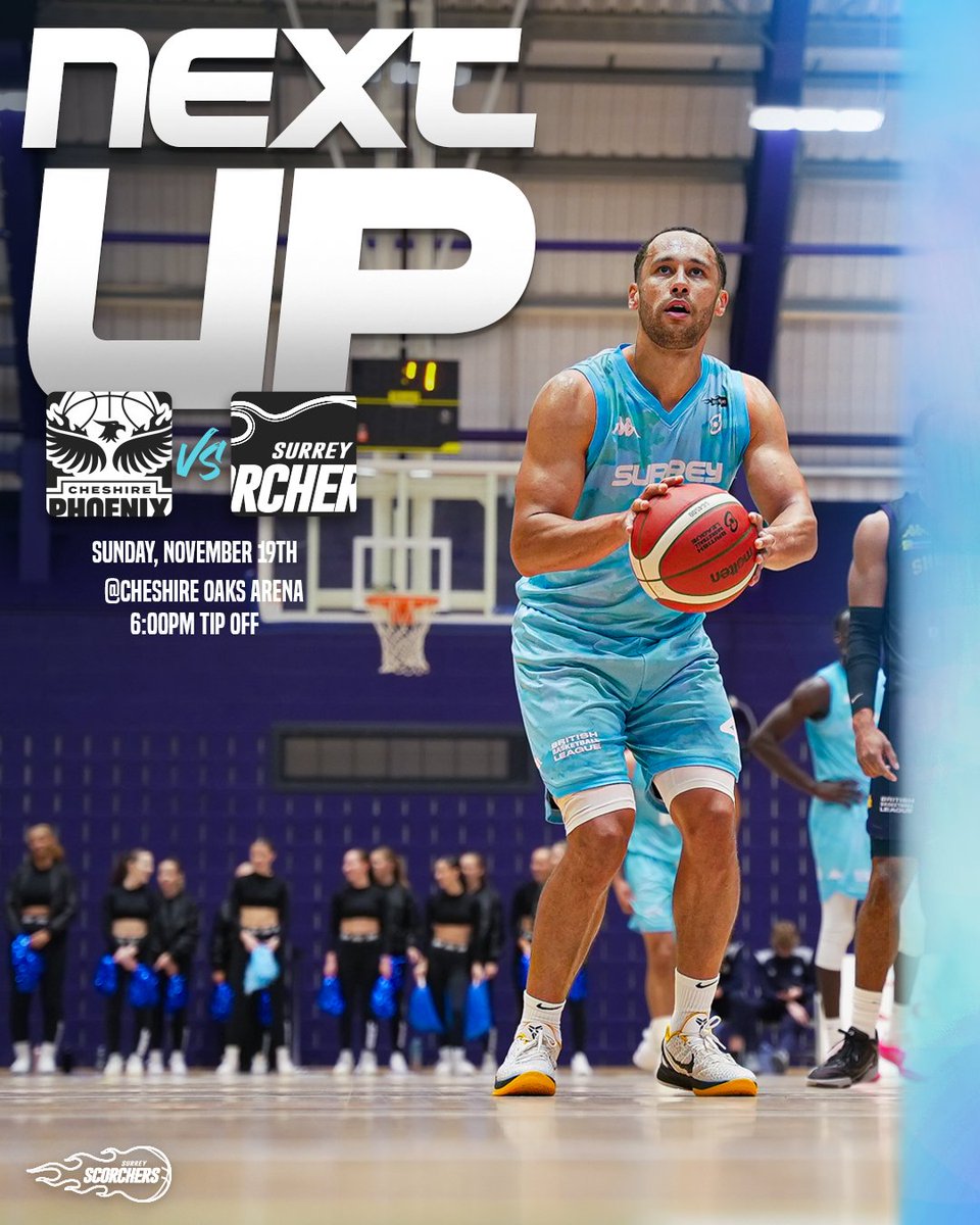 𝗡𝗘𝗫𝗧 🆙 Double action this week 👇 🆚 @BristolFlyers 🗓️ Sat, Nov 18th 📍@Surreysportpark 🎟️ tinyurl.com/2v9mu8jv 🆚 @CheshireNix 🗓️ Sun, Nov 19th #SurreyScorchers