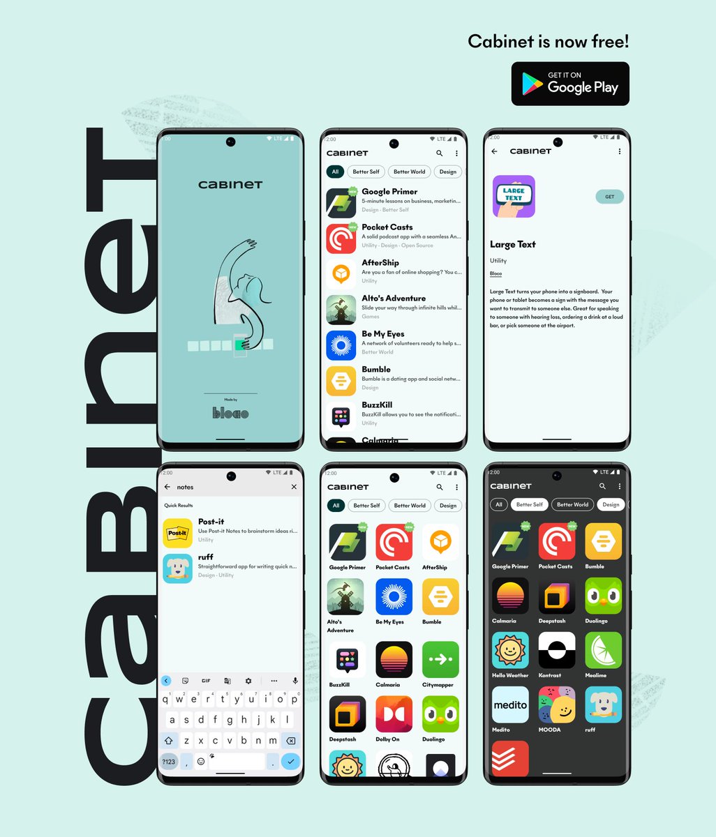 Cabinet is now free! Get it on: play.google.com/store/apps/det…
And please leave us some feedback 💬