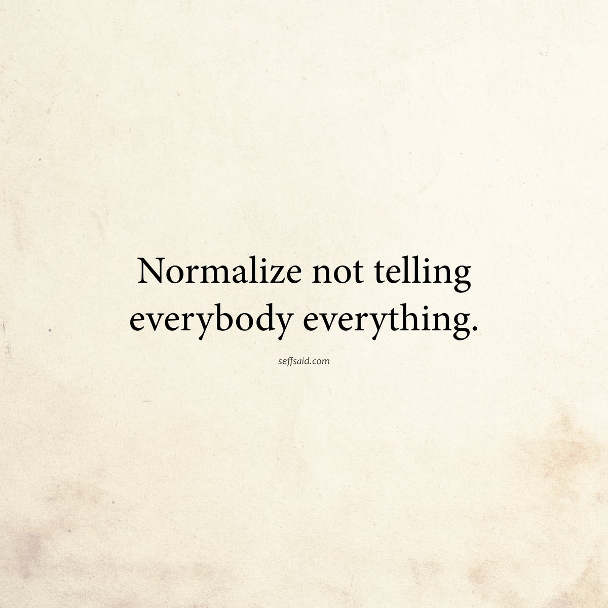 SeffSaid's tweet image. Privacy and discretion