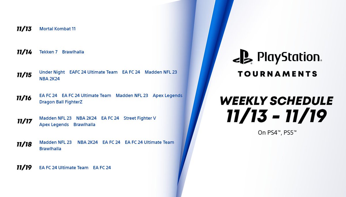 Game day, every day! 🎮 The #PlayStationTournaments are on fire, and it's your time to shine! 🌟 Dive into the competition, show off your gaming finesse, and claim your gaming glory 🏆 esl.gg/PS4_Tournaments