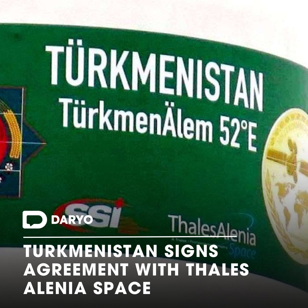 #Turkmenistan signs #agreement with #ThalesAleniaSpace

🇹🇲✒️📃

This #company built the first #national #satellite, #TürkmenAlem52E, which was launched from #CapeCanaveral in 2015

👉Details  — dy.uz/Hkp5S

#TurkmenistanSpaceDeal
#ThalesAleniaSpace
#TürkmenAlem52E…