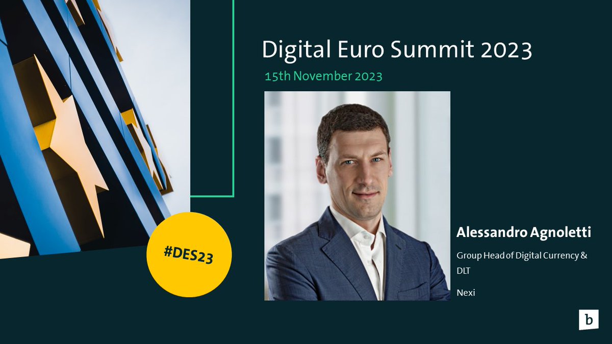 Bitkom_Blockchain (@bitkom_block) on Twitter photo Meet the the speakers of the #DES23 📢
Alessandro Agnoletti (Nexi)
Check out digitaleurosummit.org for more info.
<a href="/Bitkom_Finance/">Bitkom_Finance</a> Meet the the speakers of the #DES23 📢
Alessandro Agnoletti (Nexi)
Check out digitaleurosummit.org for more info.
<a href="/Bitkom_Finance/">Bitkom_Finance</a>