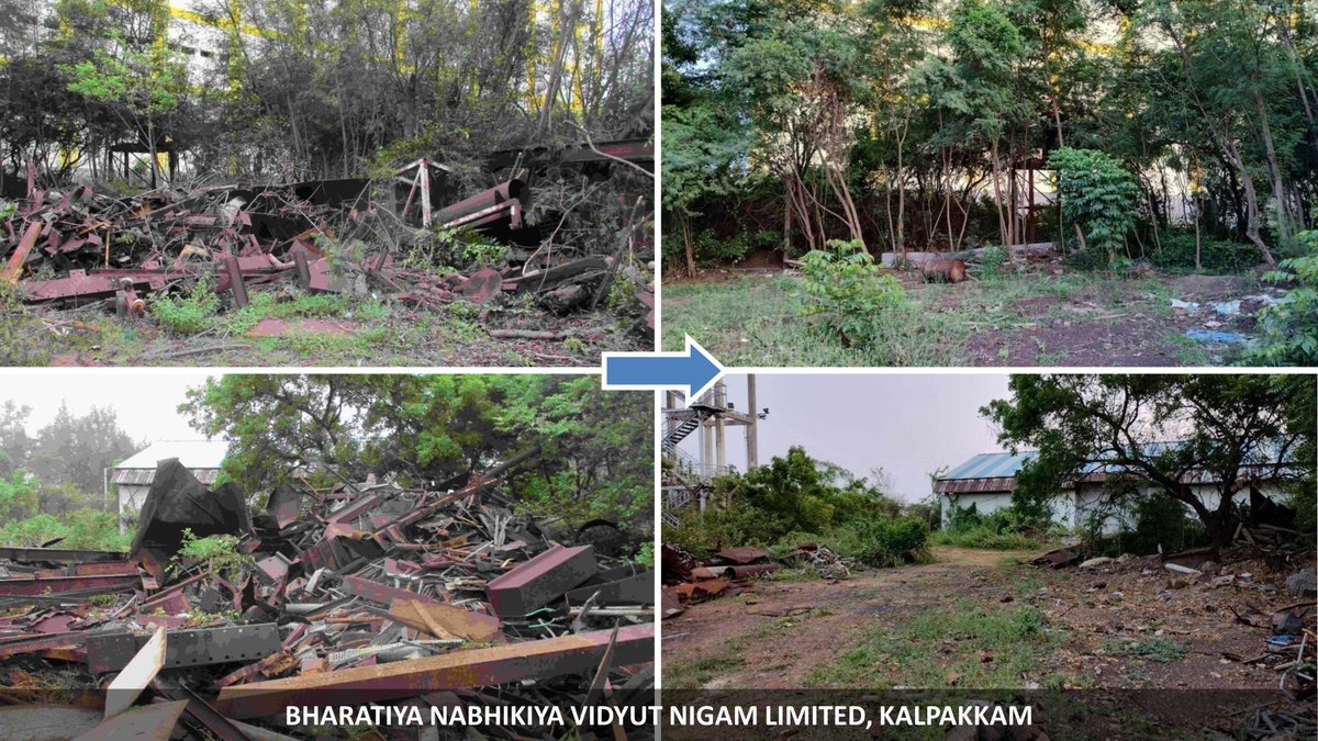 DAEIndia's tweet image. Towards cleaner workspaces: DAE #SpecialCampaign3.0 revving up cleanliness drives at Bharatiya Nabhikiya Vidyut Nigam Limited (BHAVINI), Kalpakkam; Institute for Plasma Research (IPR), Gandhinagar; and Nuclear Recycle Board (NRB), #BARC Tarapur. #SwachhBharat @PMOIndia @DARPG_GoI