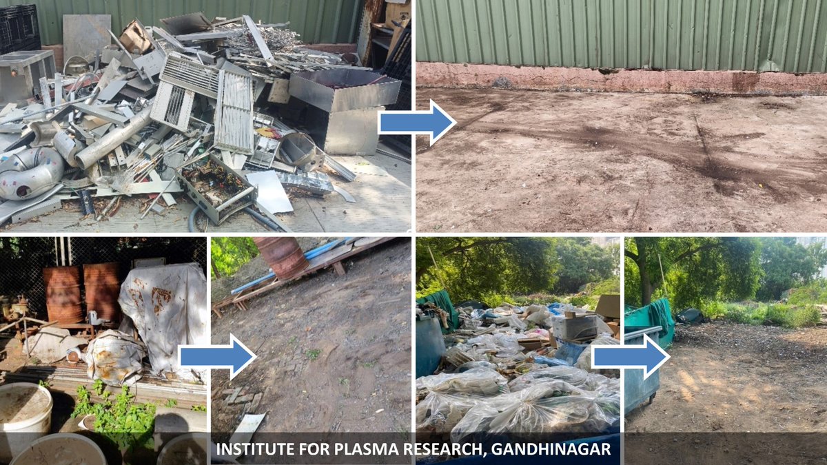 DAEIndia's tweet image. Towards cleaner workspaces: DAE #SpecialCampaign3.0 revving up cleanliness drives at Bharatiya Nabhikiya Vidyut Nigam Limited (BHAVINI), Kalpakkam; Institute for Plasma Research (IPR), Gandhinagar; and Nuclear Recycle Board (NRB), #BARC Tarapur. #SwachhBharat @PMOIndia @DARPG_GoI