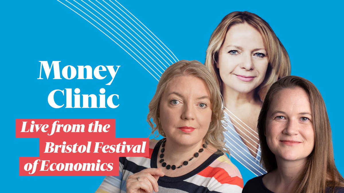 In Bristol this Thursday eve? Come to a live podcast recording (16th Nov) with me, the FT’s @sarahoconnor_ and @StreeterNews of @HLInvest taking your money questions - tickets from £5 here: bristolideas.co.uk/attend/money-c… @bristolideas @ftmoney