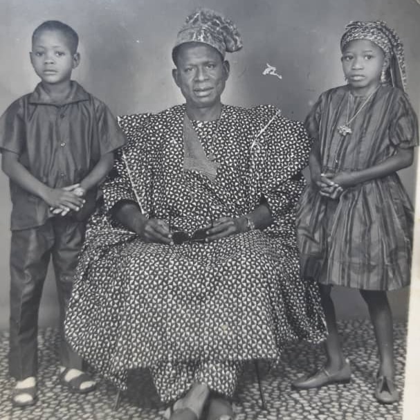 Dele Momodu, Pa Jacob Momodu (my wonderful Dad, died in Ile-Ife, June 1973), and my Sister, Grace Momodu... Last Saturday, I had the honor of riding with the Osun State Governor, His Excellency GOVERNOR ADEMOLA NURUDEEN JACKSON ADELEKE, from Ondo town to Ile-Ife, where we passed