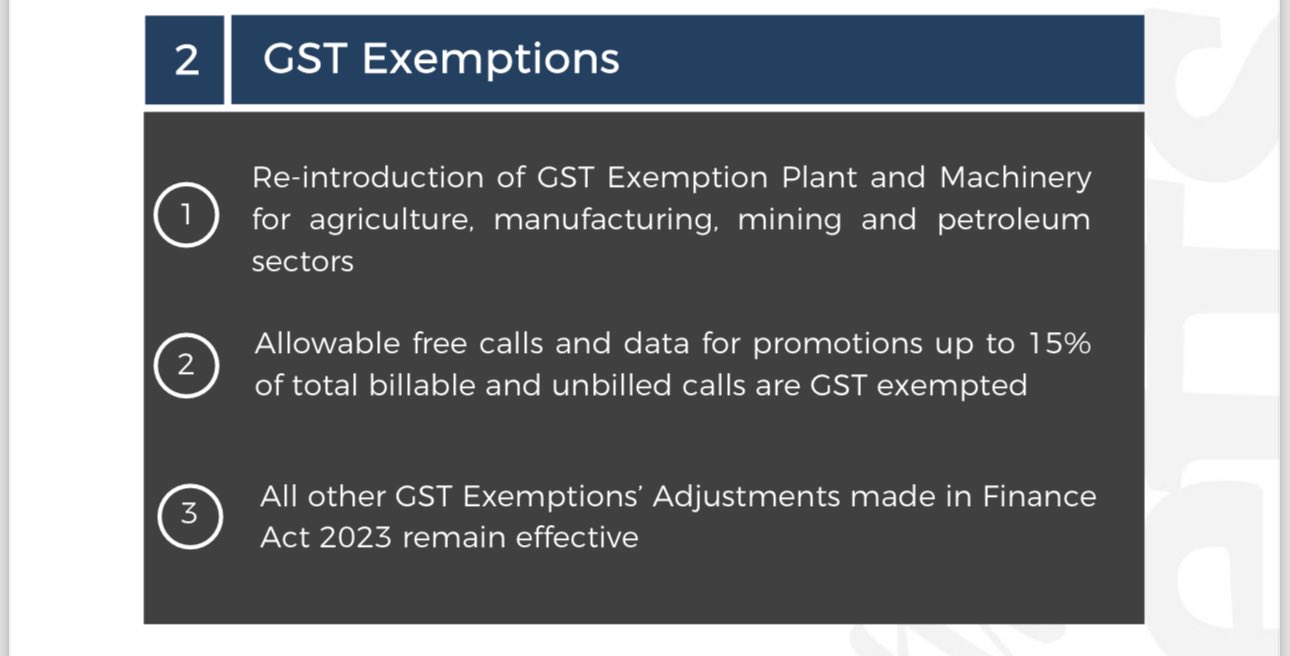 TBF on X: &ldquo;Re-introduction of GST exemption for plant and 