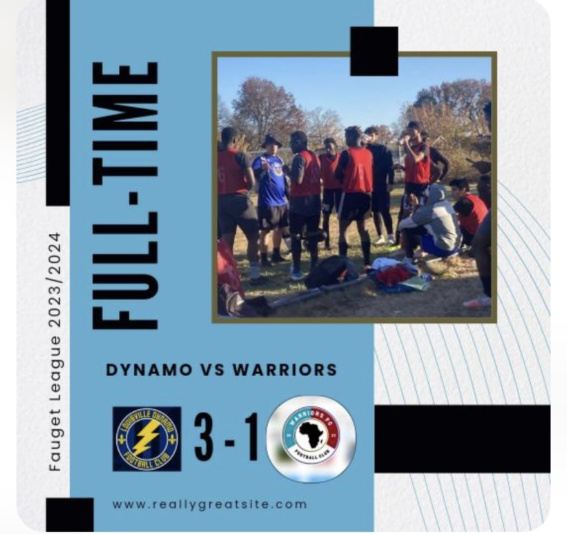 Great finish team!  We are now 3-0 in league.