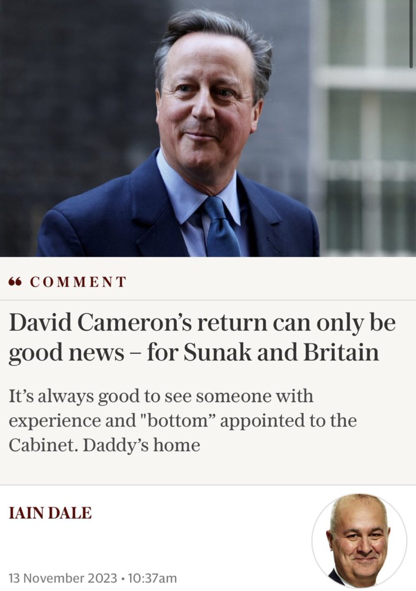 webofevil's tweet photo. All you need to know about UK politics &amp; its useless commentariat is in this screenshot. The yearning (ostensibly frivolous, but in fact very real) for "Daddy" to take over and make the hard decisions, and the conflation of seriousness, gravity and ability with a posh accent. https://t.co/vQdbWSY1wG