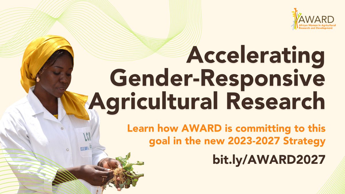 CGIARgender's tweet photo. Women's participation in agri-food systems is constrained by gender inequalities.
@AWARDFellowship is dedicated to empowering early career women researchers
to advance and reach positions of leadership.
Find out how: https://t.co/6OIwGvQYEB #AWARDStrategy | #WomenInAg https://t.co/lhelzJqdll