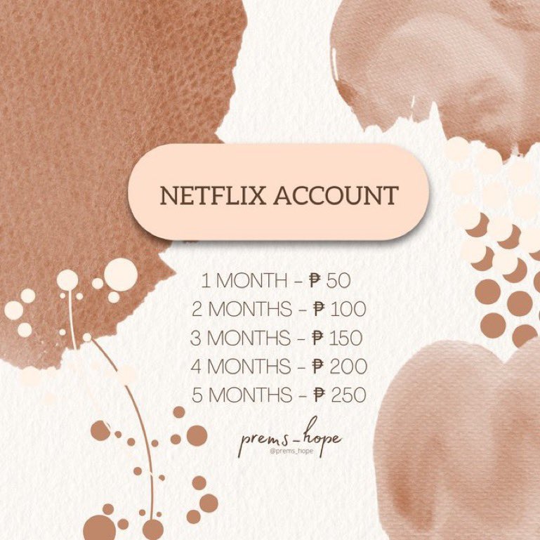prems_hope's tweet photo. Hola!!! Follow us first para maka-dm po kayo! Avail na ng netflix ✔️

🎬 cheap lf nf acc avail smart tv laptop onhand full warranty series movie ph seller reseller unli replacement 

For legitimacy: #VouchPremsHope https://t.co/d0sEMiidHE