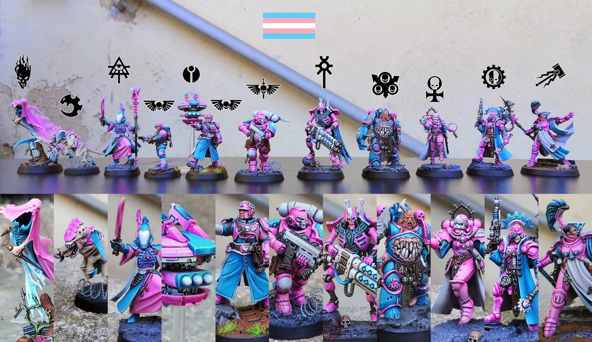 CerberusXt's tweet photo. Today marks the begining of #TransAwarenessWeek, so you know the drill by now, no heist planning until next Monday ! #warhammercommunity https://t.co/pVfy41gisE