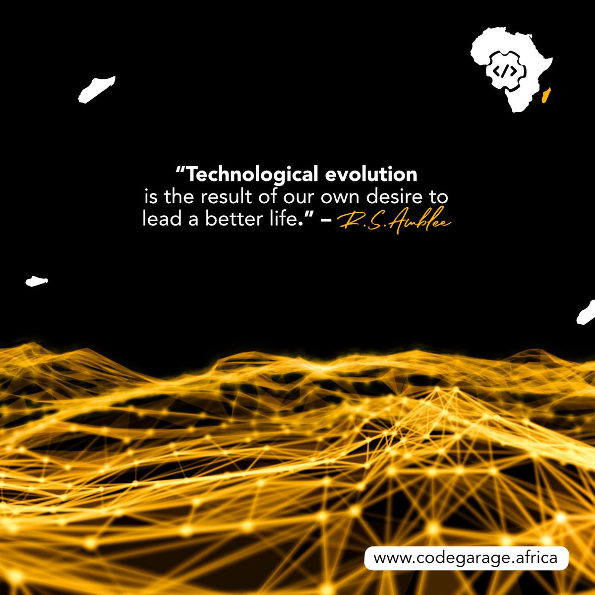Let's keep at it dear innovators!👏🏽

Happy new week.

#CodeGarageAfrica #TechInNigeria #TechInAfrica #MondayMotivation