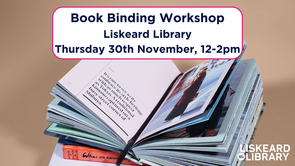 Learn a new skill and get creative at our Book Binding Workshop on 2.11.23, 12-2pm

In this relaxed session you'll learn how to bind a book with guidance. Make a notebook for yourself, a photo album for a loved one, or whatever you'd like!

hubs.la/Q02804n_0