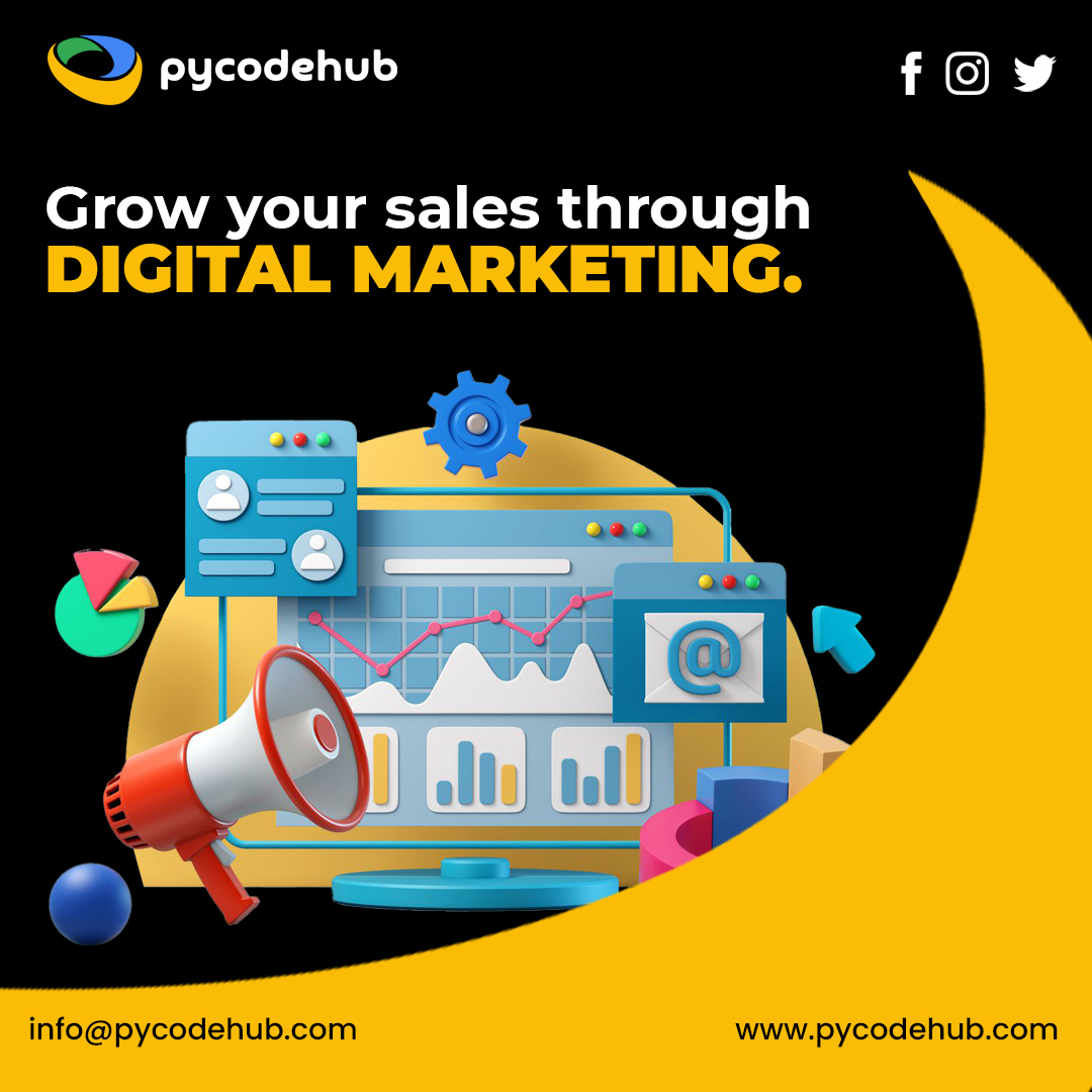 pycodehub's tweet image. Unlock the potential of your business with PyCodeHub&apos;s expertise in digital marketing. Elevate your sales strategy and watch your business flourish in the digital landscape. Let&apos;s grow together through innovative and effective marketing solutions.
#DigitalMarketing #PyCodeHub