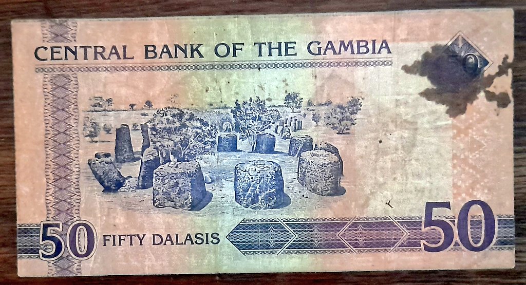 TheNumismatists's tweet image. A 50 #Dalasis #Banknote from the Gambia @Presidency_GMB.  #Numismatic #Collectibles