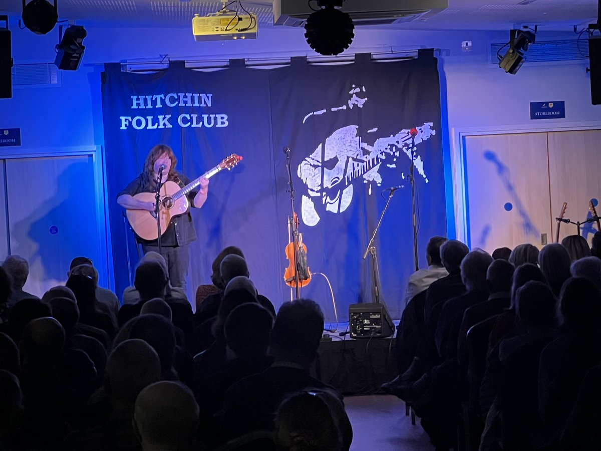 Sold out the amazing @hitchinfolkclub last night and what a night it was! A great set from @HollyClarkemus set us up, and then she joined us for the last half hour of power. Holly is a class act. See her live, buy her new CD with The Reivers, and book her!