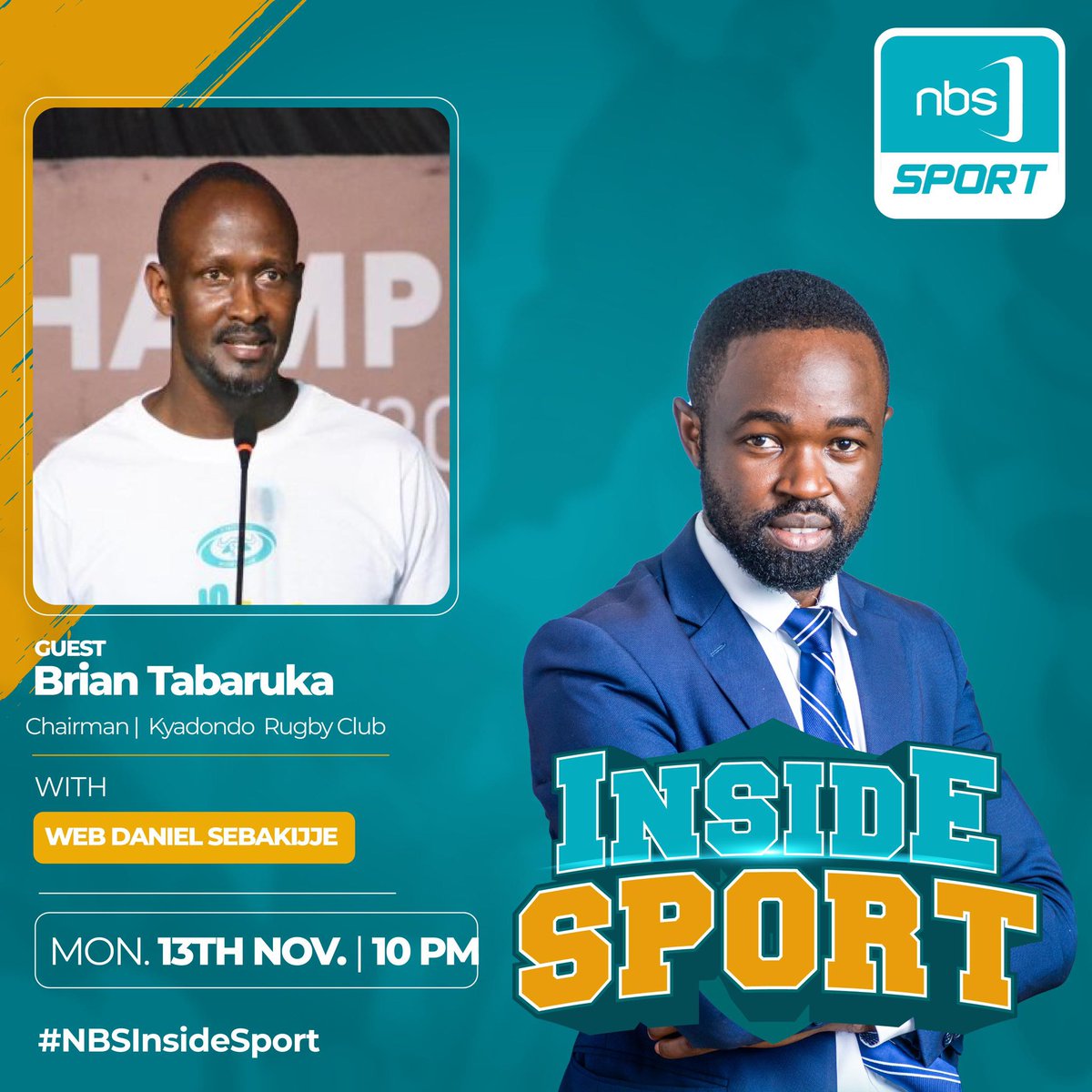 📺 Our Chairman will be featured on #NBSInsideSport today on @NBSportUg .

Don’t forget to tune in - 10:00pm
#KyadondoIsHome