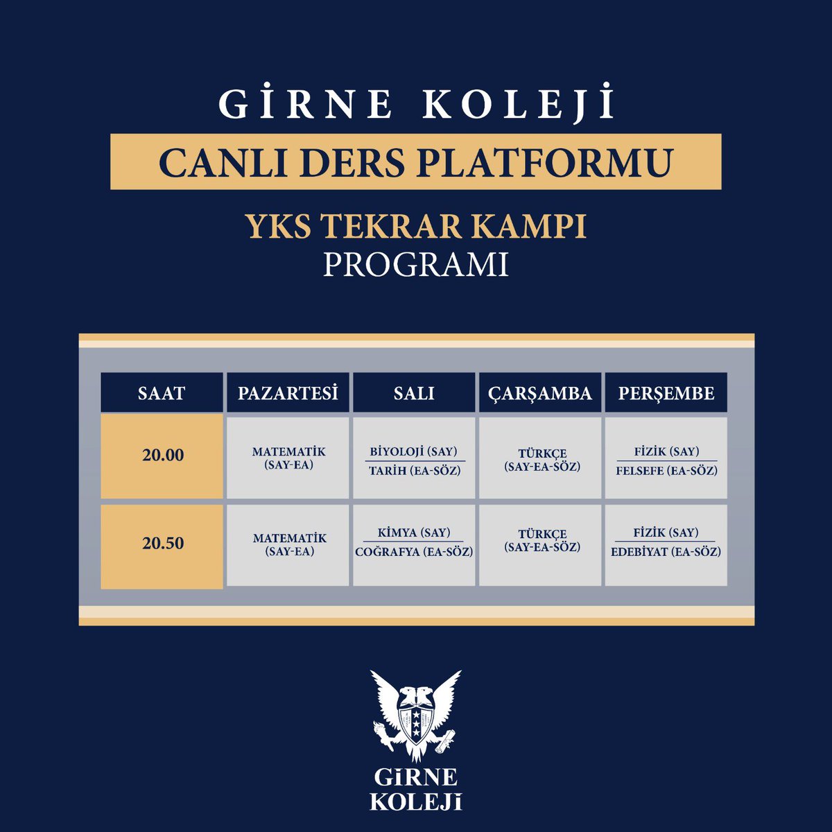 Girne Online Hibrit Eğitim Platformu girişi için link profilde yer almaktadır.
#GirneKoleji #DünyanınKapılarıSanaAçık #GirneOnline #OnlineDers #Online #CanlıDers
#YKS #LGS #KAMP #Hazırlık #YKS24 #LGS24 #Sınav