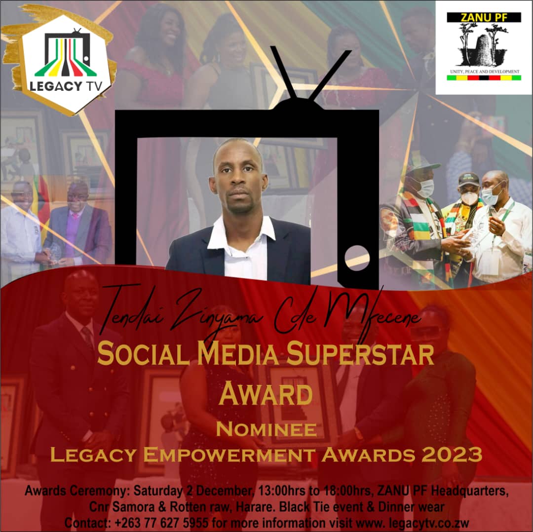 A special thank to @LegacyTV for nominating us in the category of Social Media Superstar Award . Greatly appreciated.

We can Do This….👌🏾👌🏾👌🏾