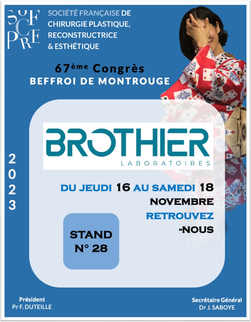 LaboBrothier's tweet image. 📣 À l’occasion du 67e Congrès de la SoFCPRE qui se tiendra au Beffroi de Montrouge, retrouvez-nous au stand N°28 du 16 au 18 novembre 2023 🤗

Au plaisir de vous rencontrer et de répondre à toutes vos questions sur nos gammes d'alginate de calcium 👐

#SoFCPRE #congrès