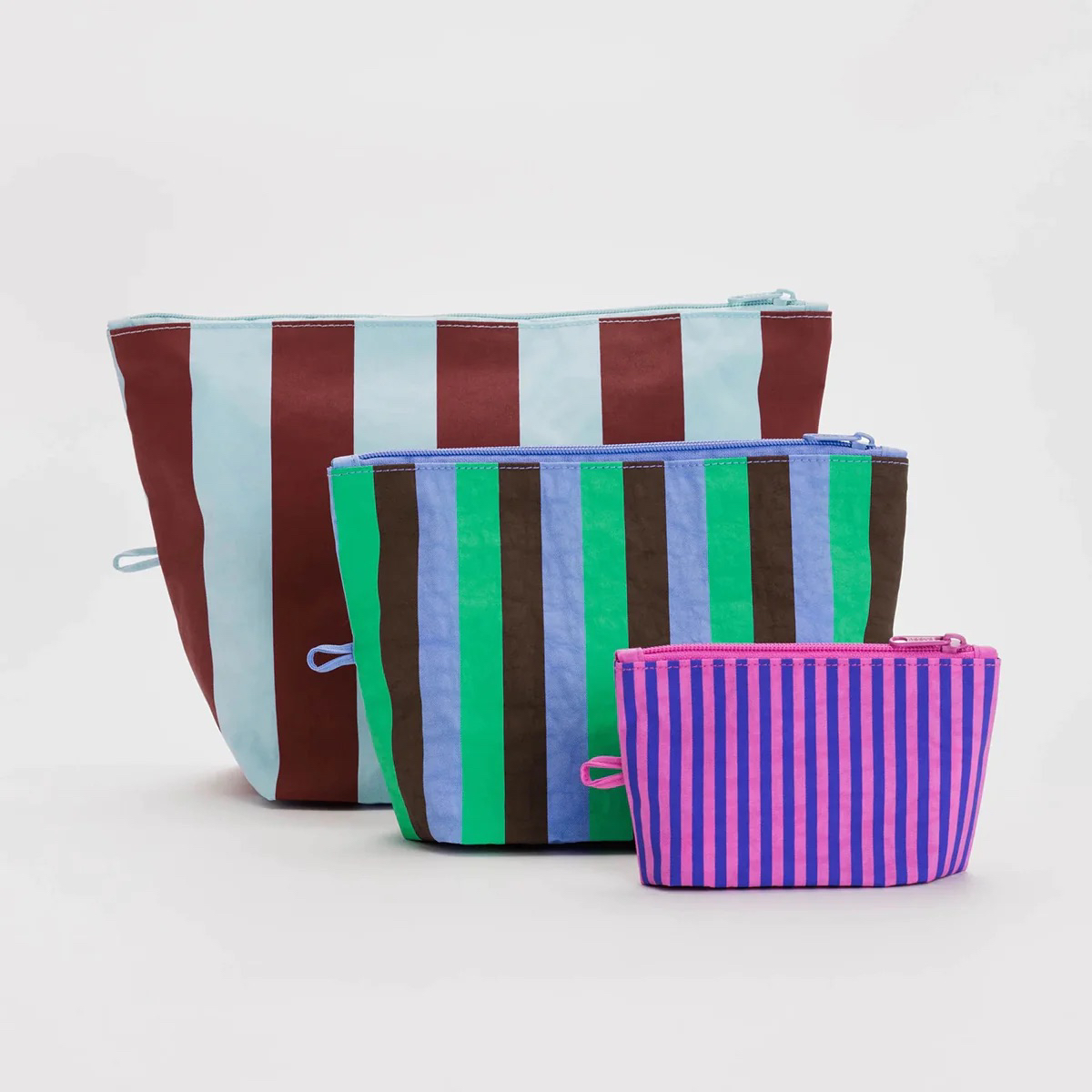 Have you tried the ‘Go Pouch Set’ from Baggu? It’s such a great gift, three pouches, three different sizes, great colours and designs and all really useful! Mine make me smile daily - I use the small one for my lip balm, lipstick, and any other little daily essentials which I alw