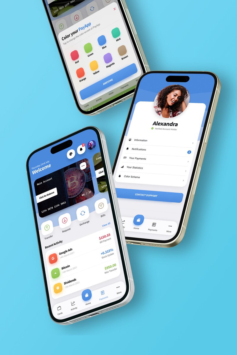 💰 PayApp - #1 Finance &amp; Banking Mobile Kit &amp; PWA

✅ Explore it here -> 1.envato.market/Y9KbB

- PWA Ready
- Light &amp; Dark Mode
- 8 Color Schemes
- Footer &amp; Sidebar Menu
.
.
.
#mobile #FinanceTips #finances #banking #BankingApp #FinanceApp #app #html #css2024 #css #javascript
