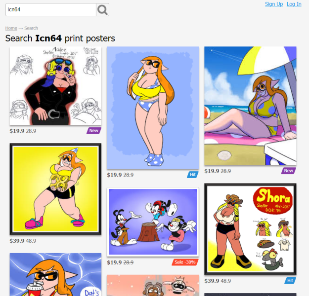 Icn64's tweet photo. Yeah they stole from me as well. I never posted on this site, let alone gave anyone permission to repost/sell my art. All I have are commissions and Ko-Fi.

None of that money goes towards me or anything. Just shows how low people can go with this kind of thing. https://t.co/iCs6bn70pG