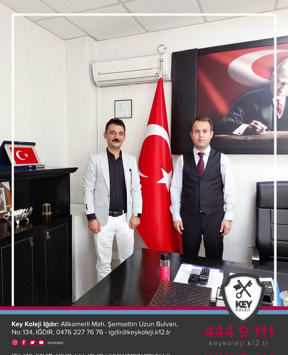 igdirkeykoleji's tweet photo. Iğdır Key Koleji olarak Türkiye İş Kurumu (İŞKUR) Iğdır İl Müdürü Onur Ersançmış'ı makamında ziyaret ettik. Hoş sohbeti ve misafirperverliği için kendisine teşekkür ederiz. https://t.co/DP4bfalCMl