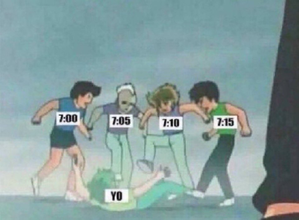 las alarmas cuando me levanto: