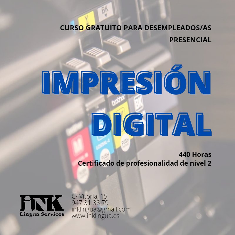 inklingua's tweet photo. ‼️GRATUITO‼️
📚 Certificado de profesionalidad 
🖨🖱 IMPRESIÓN DIGITAL (440h)
🙋🏼‍♀️🙋🏻‍♂️Presencial
👦🏼👩🏽 Desempleados/as
📩 MD, email o 📲 947 31 38 79

Más info: https://t.co/7IjiCgGB1i

#INK #INKLingua #MuchMoreThanJustAnAcademy https://t.co/sxC3dcZxBo