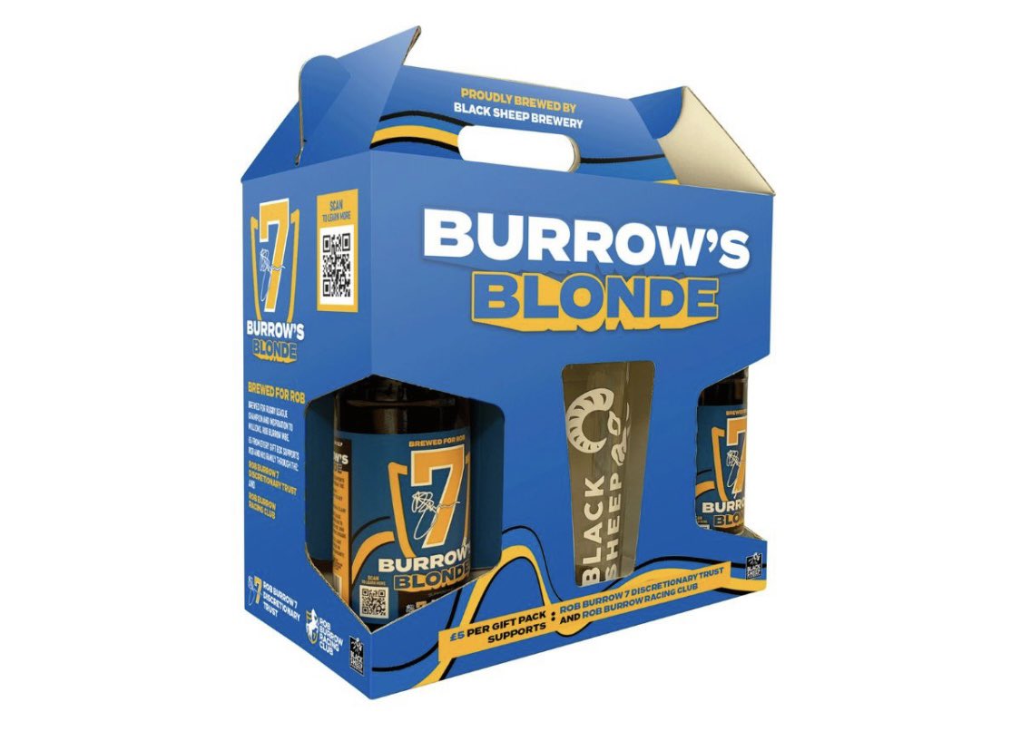 Support Rob Burrow and the MND community with this great gift box set. 

You can get Burrows Blonde and Burrows IPA online or in select bar locations.

blacksheepbrewery.com/shop/burrows-b…

#RobBurrow #Gift #Giftbox #BlackSheepBrewery #GRC #Beer #Book #MND