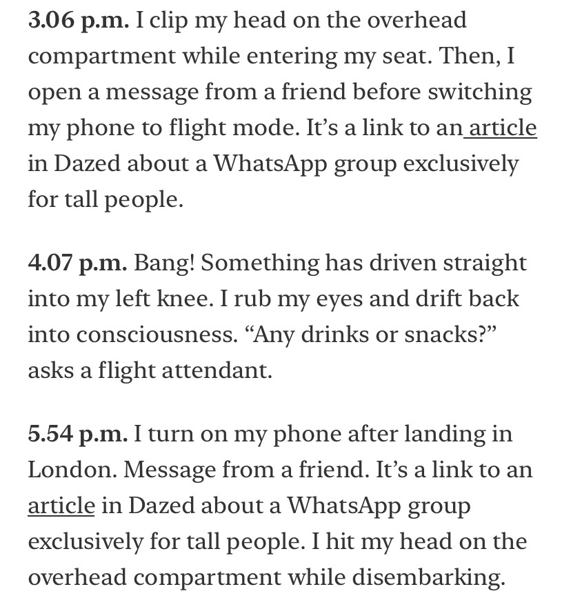 A Day in the Life of a Tall Person In case you've ever wondered what we get up to. whalemigration.substack.com/p/a-day-in-the…