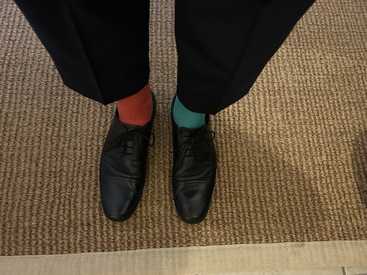 Odd socks on to support anti bullying week. Follow @PsychologyNTU @NTUSocSciences to see research supporting @abaonline or listen to #researchReimagined Podcast #oddsocksday #AntiBullyingWeek