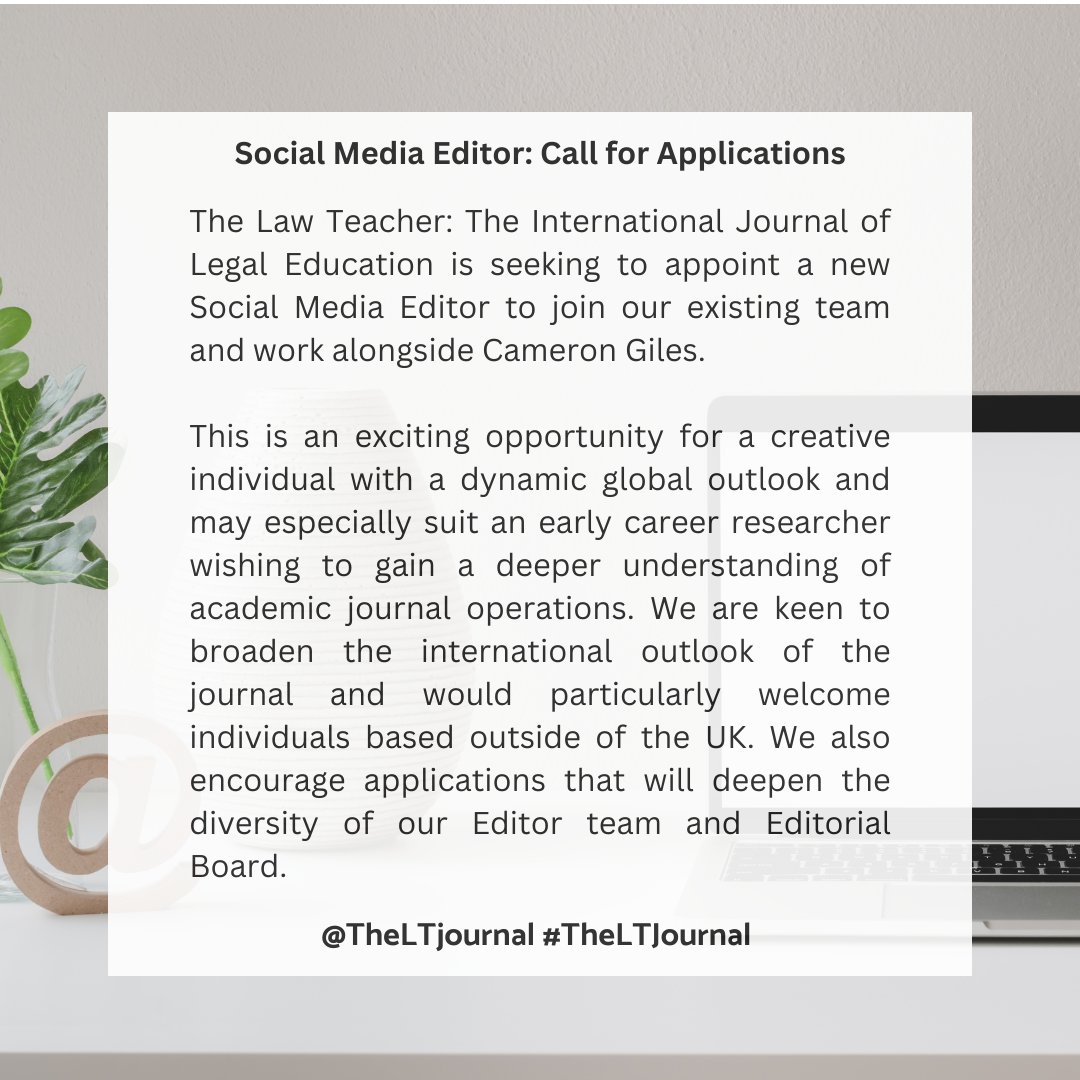 The Law Teacher is recruiting for a new Social Media Editor! Please do get in touch if you would like to discuss the role. For details and information on how to apply see: view.officeapps.live.com/op/view.aspx?s….