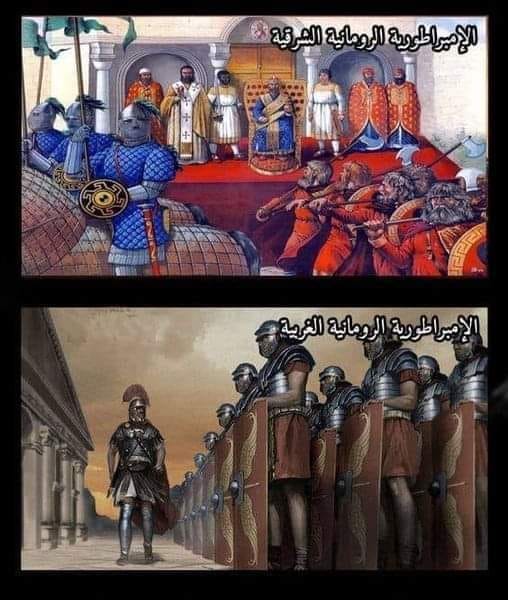 #ارض_اللوا 
📌الفرق بين الروم والرومان :
يمر علينا كثيرا كلمة الروم والرومان ، وهذا يسبب بعض الخلط بينهما ، لذلك نحن بحاجة إلى توضيح الفرق بينهما .
وكلا من الروم والرومان ينتمي إلى الإمبراطورية الرومانية القديمة التي كانت موحدة و قوية ، و هم سلالة تسمى بنو الأصفر
5/1