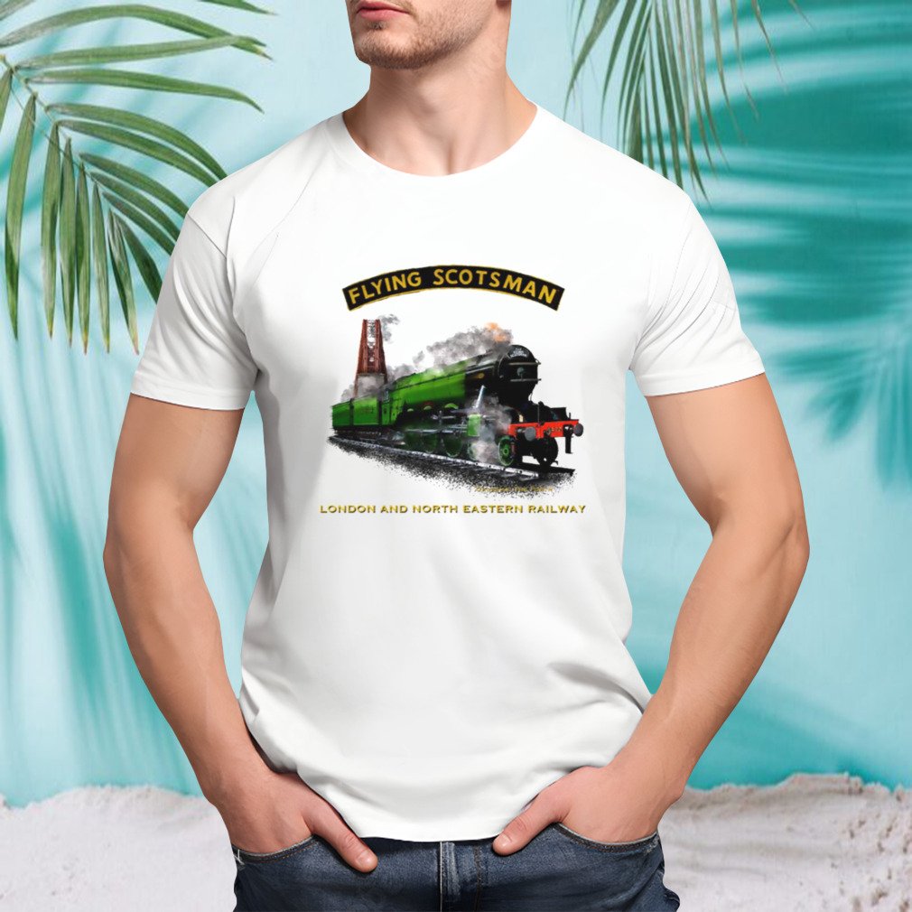 Steam Train The Flying Scotsman Crossing The Forth Motormaniac shirt cvctees.com/product/steam-…