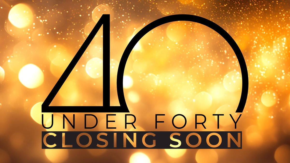 🏆 Only FIVE MORE DAYS for your #40under40  nominations for 2023. 🏆

40under40.events

The 40 under 40 is a unique annual competition to select young and outstanding individuals who work in a creative capacity with the application of lighting in architecture.