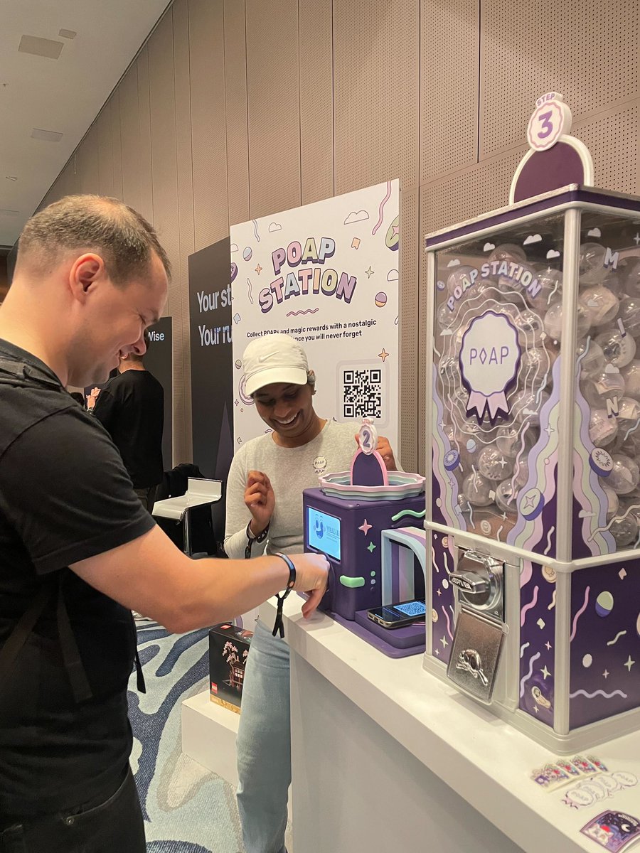 POAP - Bookmarks for your life (@poapxyz) on Twitter photo Merhaba, Istanbul! 🇹🇷 🐈
We’re minting memories during the <a href="/ethStaker/">EthStaker 🦇🔊</a> Staking Gathering today and tomorrow.
Visit the POAP booth to get lots of precious collectibles, and try out something neat 👀 Merhaba, Istanbul! 🇹🇷 🐈
We’re minting memories during the <a href="/ethStaker/">EthStaker 🦇🔊</a> Staking Gathering today and tomorrow.
Visit the POAP booth to get lots of precious collectibles, and try out something neat 👀