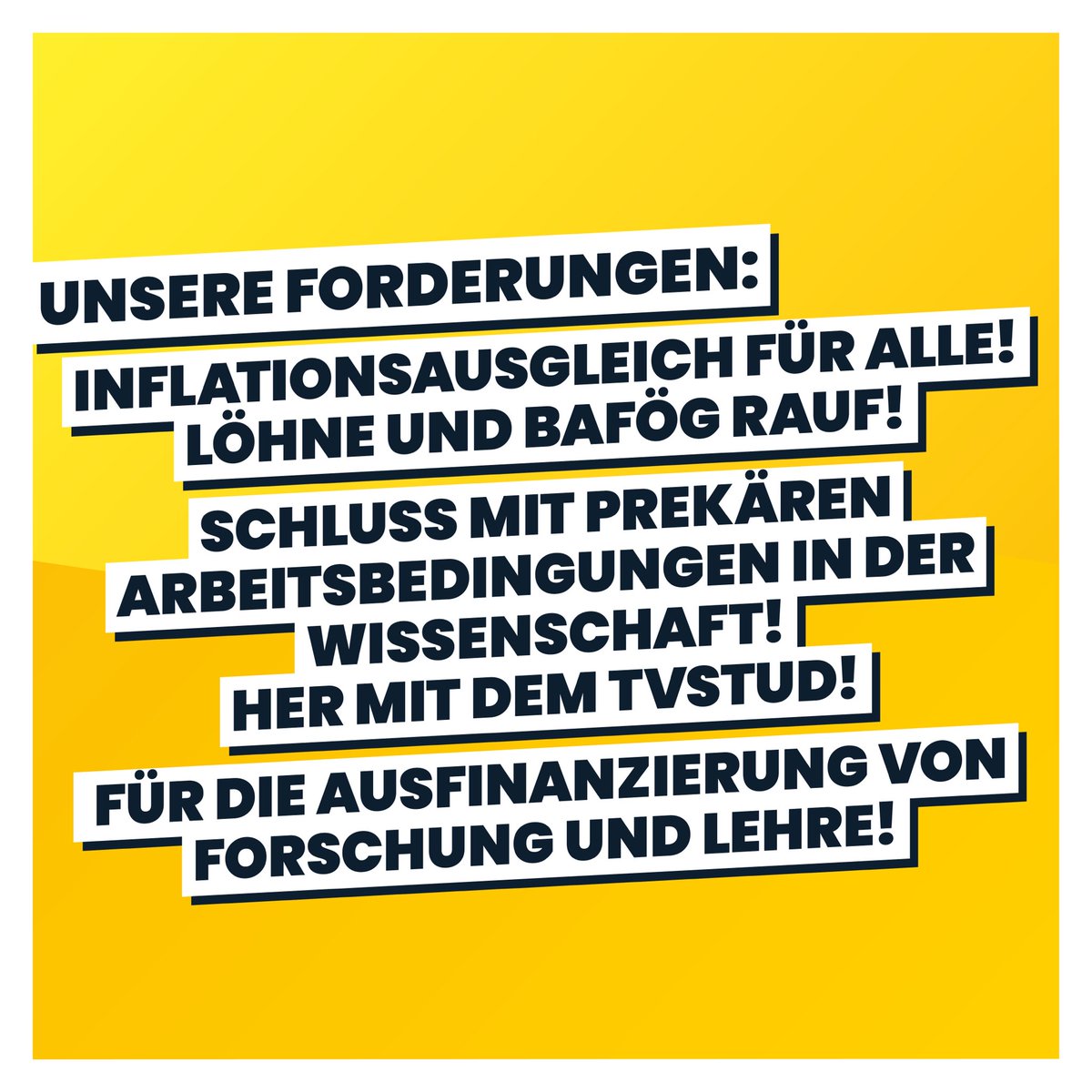 TVStud_bund's tweet image. Nur noch 7 Tage bis zum bundesweiten #Hochschulaktionstag gegen prekäre Wissenschaft!

Sag es weiter und schließ dich uns an! Eine Übersicht zu allen bisher geplanten Aktionen findest du auf: hochschulaktionstag.de.

ALL TOGETHER NOW!

#IchBinHanna #TVStud