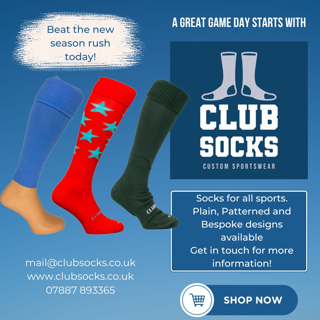 ClubSocks's tweet image. There is still time to get some new kit for this season. 
We offer a variety of sports socks suitable for every sport.
Footless, Patterned and Plain colours as well as Bespoke designs are available.
Enquire today!

#clubsocks #sportssocks #bespokesocks #teamkit #sportsteam