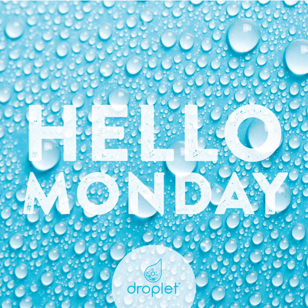 Another #Monday, another start to the week. Make it your goal this week to drink more water and see how you feel by Friday. If we’re placing bets, we’d say a whole lot better! #droplet #hydration