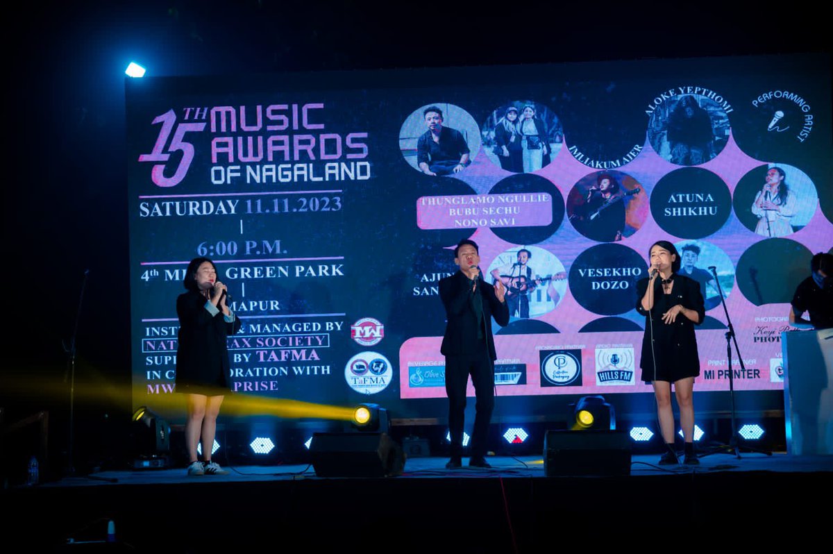 TafmaNagaland's tweet image. #Snippets
15th Music Awards of Nagaland,
an Initiative of native Trax Society and supported by TaFMA.