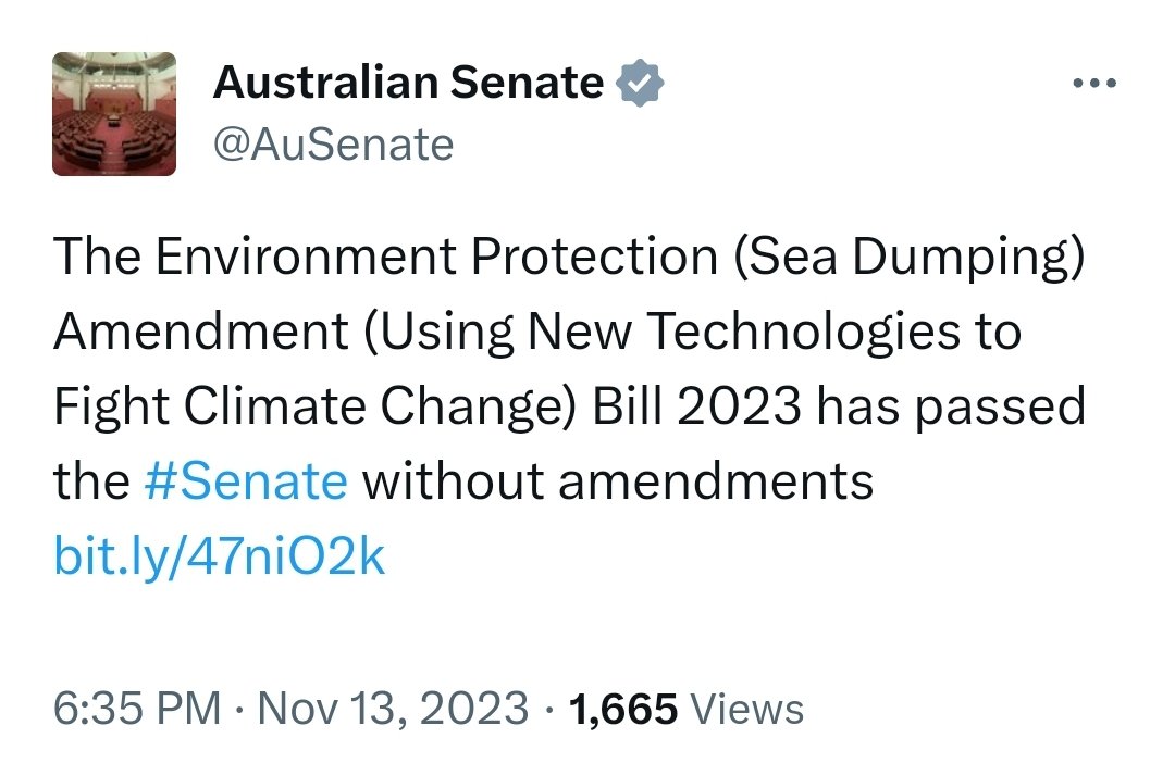 So nice to see the government and the opposition have put aside their differences momentarily to focus on what unites them: a deeply profound and unshakeable love for the fossil fuel industry. #climate #auspol twitter.com/AuSenate/statu…