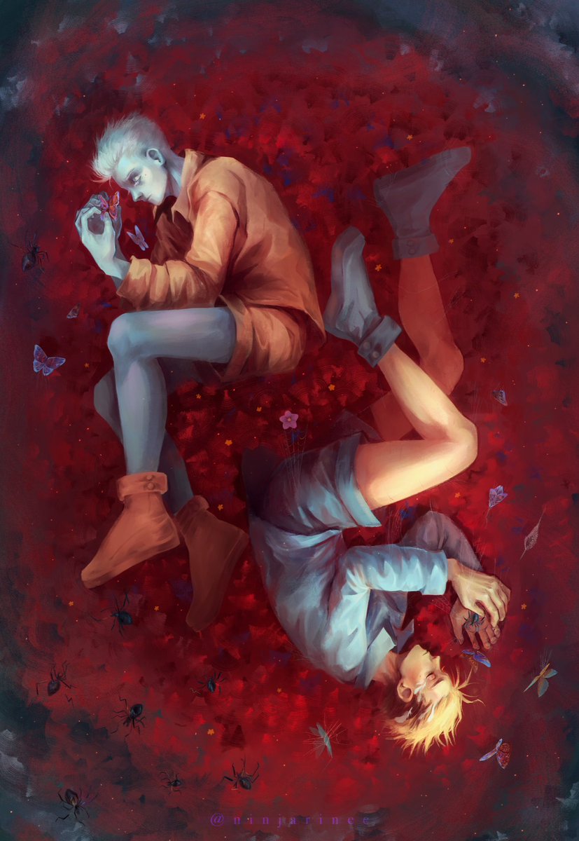 🕷️🦋

#trigun #trigunmaximum #fanart #Vash #Knives